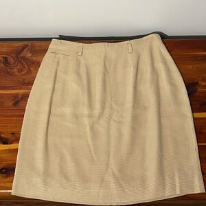 Vintage Ralph Lauren Beige Houndstooth Mini Skirt
